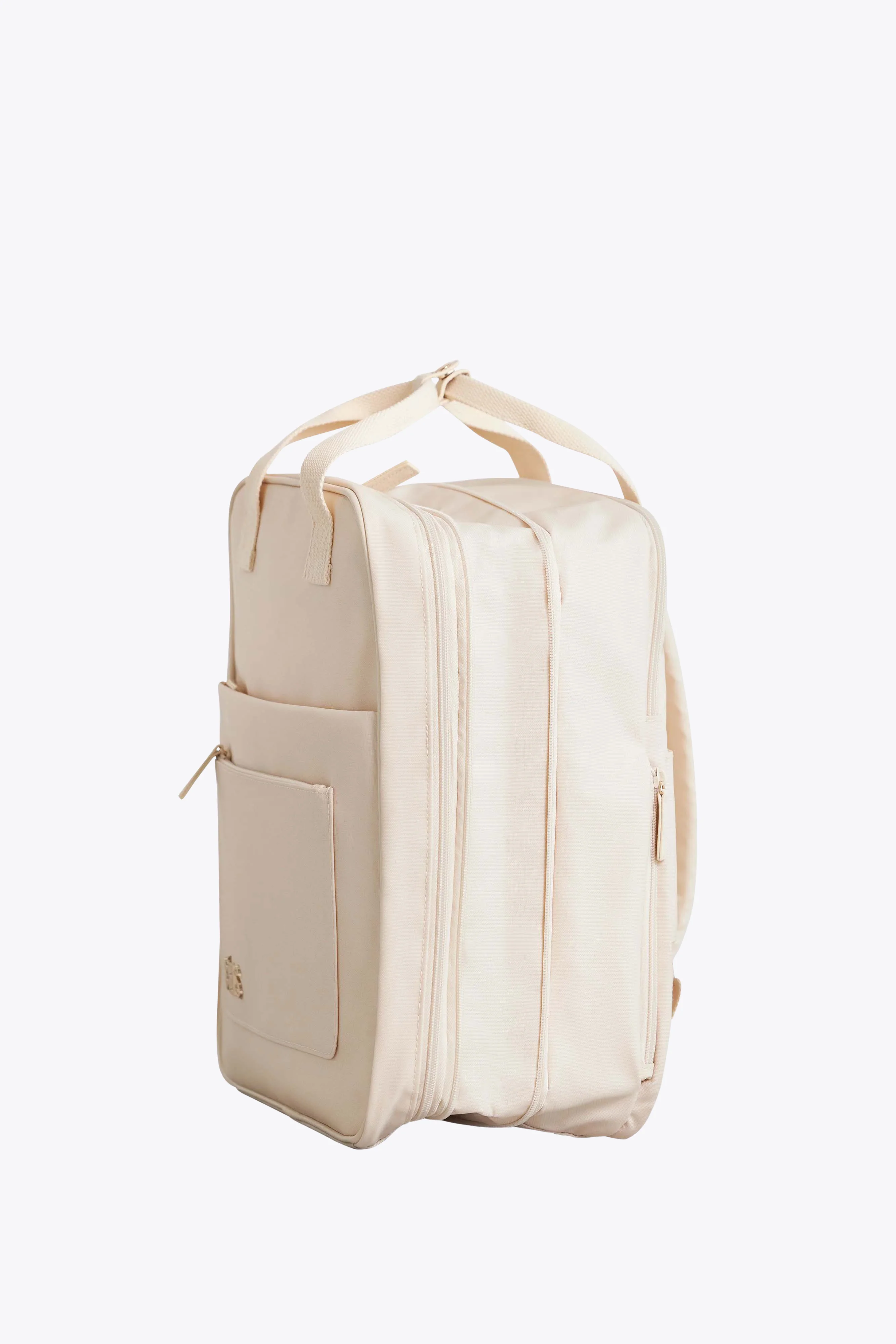 The Expandable Backpack in Beige - Image 4