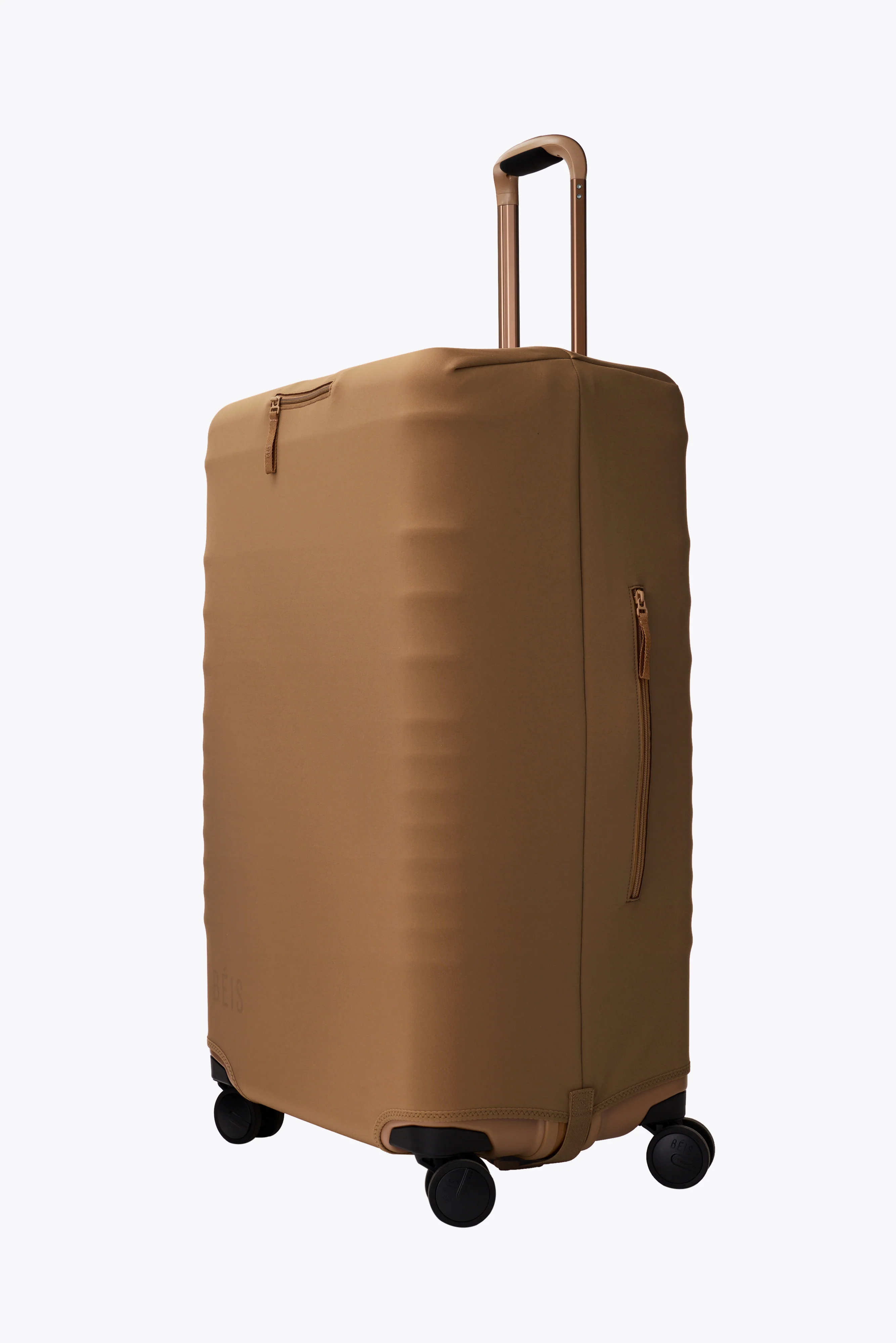 The Large Check-In Luggage Cover in Camel - Image 2